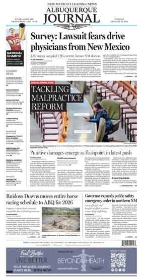 Cover of Albuquerque Journal