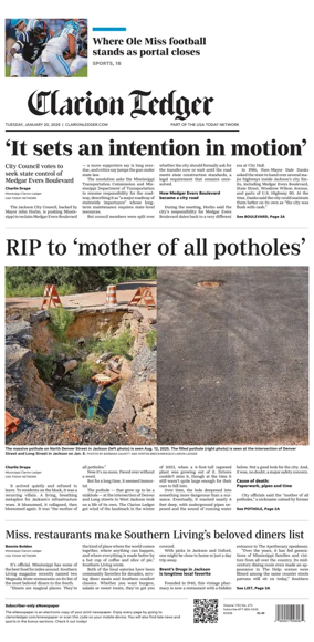 Cover of Clarion Ledger