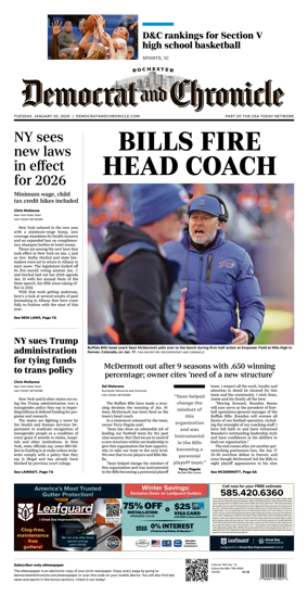 Cover of Democrat and Chronicle