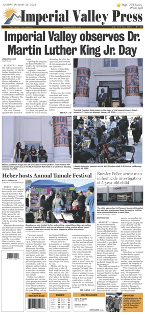 Cover of Imperial Valley Press