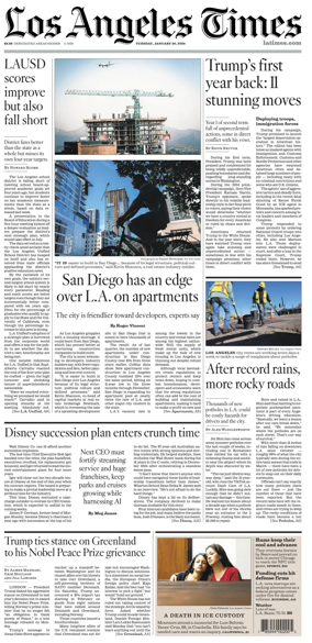 Cover of Los Angeles Times