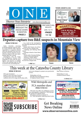 Cover of Observer News Enterprise