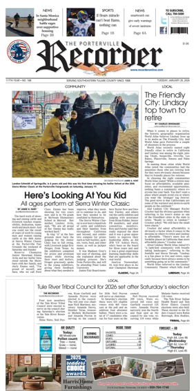 Cover of Porterville Recorder