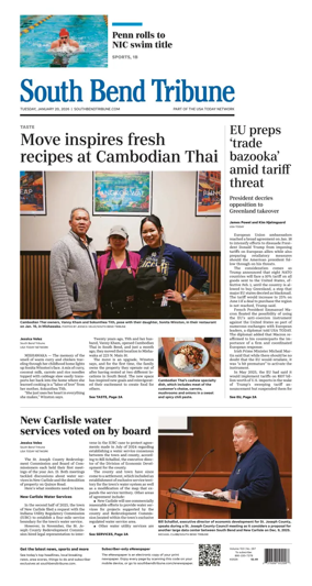 Cover of South Bend Tribune