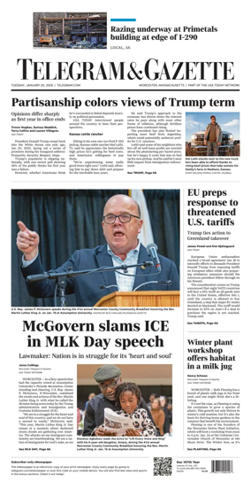 Cover of Telegram & Gazette