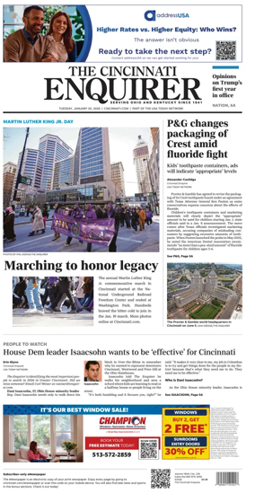 Cover of The Cincinnati Enquirer