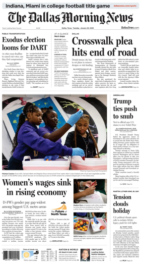 Cover of The Dallas Morning News