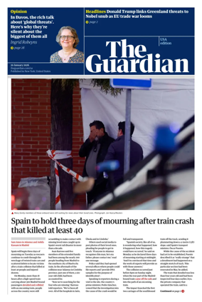 Cover of The Guardian (USA)