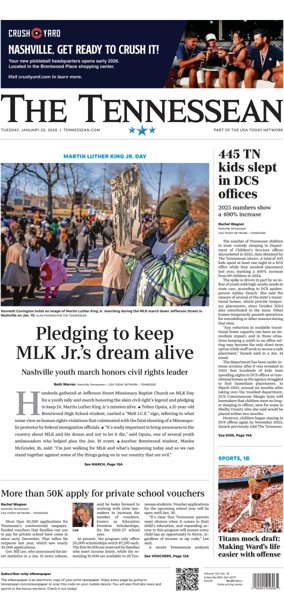 Cover of The Tennessean