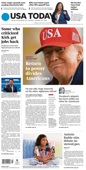 Cover of USA TODAY US Edition