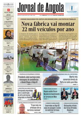 Cover of Jornal de Angola