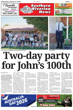 Cover of Southern Riverina news