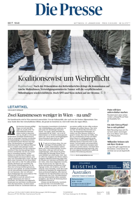 Cover of Die Presse