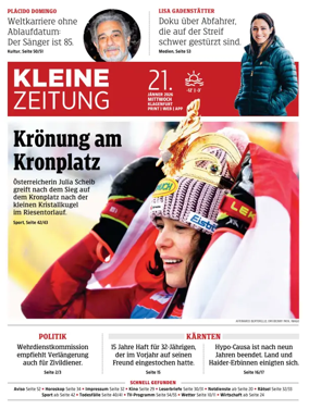 Cover of Kleine Zeitung Kaernten