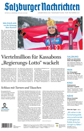 Cover of Salzburger Nachrichten