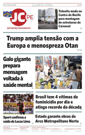 Cover of Jornal do Commercio