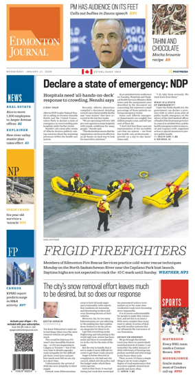 Cover of Edmonton Journal