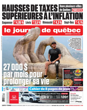 Cover of Le Journal de Quebec