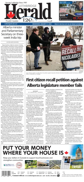 Cover of Lethbridge Herald