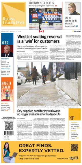 Cover of Regina Leader-Post