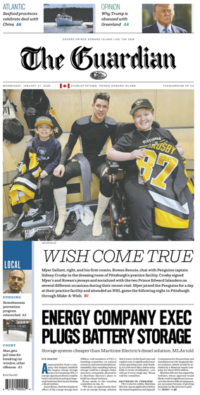 Cover of The Guardian (Charlottetown)