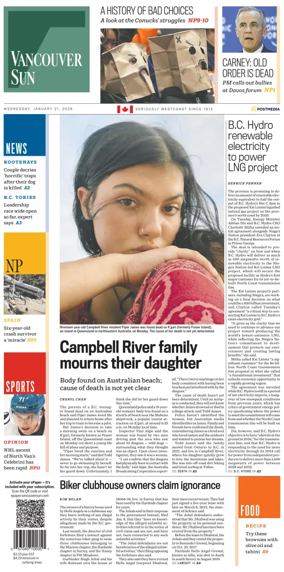 Cover of Vancouver Sun