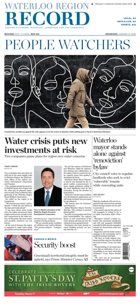 Cover of Waterloo Region Record