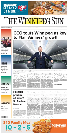 Cover of Winnipeg Sun