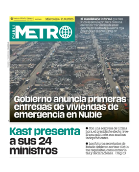 Cover of Publimetro Chile