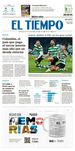 Cover of El Tiempo (Bogota)