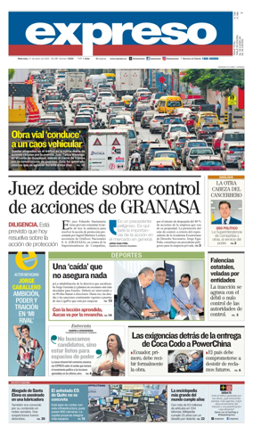 Cover of Diario Expreso