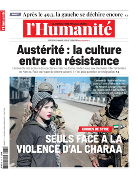 Cover of L'HUMANITE
