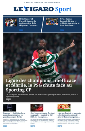 Cover of Le Figaro Sport