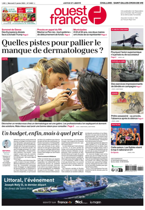 Cover of Ouest France (Challans / Saint-Gilles-Croix-de-Vie)