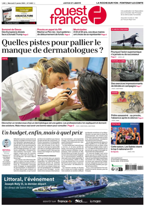 Cover of Ouest France (La Roche-sur-Yon - Fontenay-le-Comte)