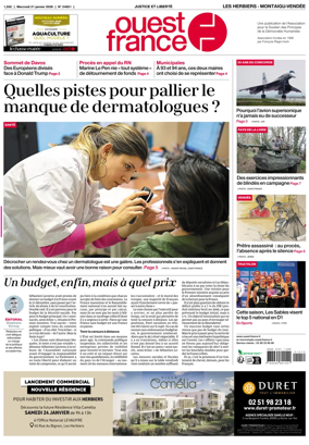 Cover of Ouest France (Les Herbiers / Montaigu)