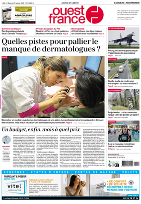 Cover of Ouest France (Loudeac / Rostrenen)