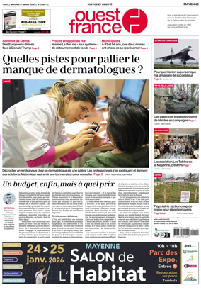 Cover of Ouest France (Mayenne)