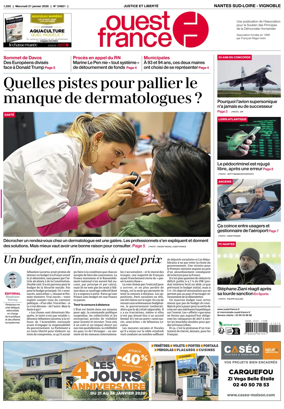 Cover of Ouest France (Nantes / Sud-Loire / Vignoble)