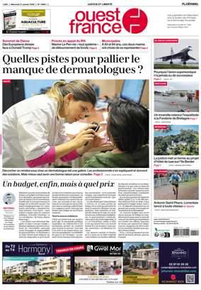 Cover of Ouest France (Ploermel)