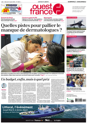 Cover of Ouest-France (Quimperle Concarneau)