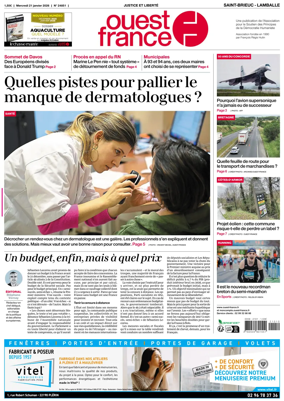 Cover of Ouest-France (Saint-Brieuc Lamballe)