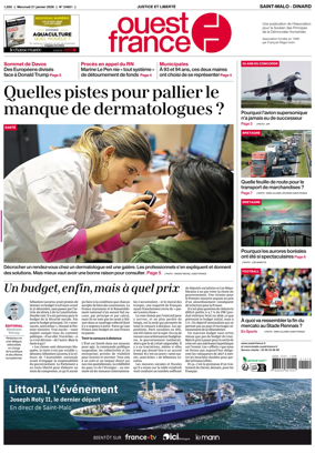 Cover of Ouest France (Saint-Malo)