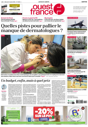 Cover of Ouest France (Sarthe)