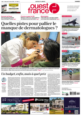 Cover of Ouest France (Vannes)
