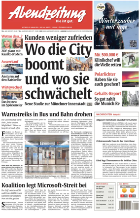 Cover of Abendzeitung Munchen