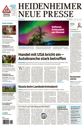 Cover of Heidenheimer Neue Presse
