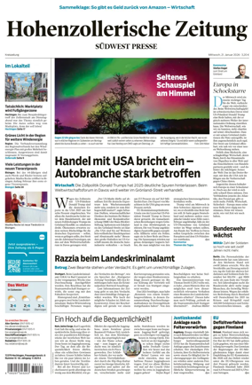 Cover of Hohenzollerische Zeitung