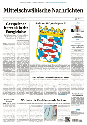 Cover of Mittelschwaebische Nachrichten