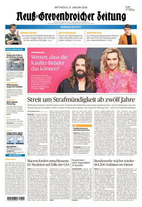 Cover of Neuss-Grevenbroicher Zeitung Neuss